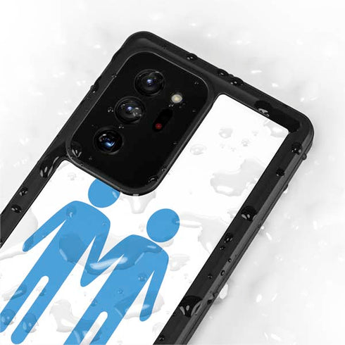 Blue Pride Galaxy Note20 Ultra 5G Waterproof Case